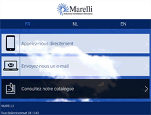 Tablet Screenshot of marelli.be
